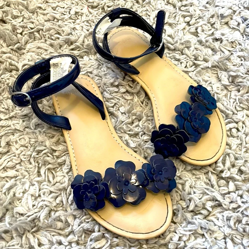 2018 Gymboree “Dressed Up” Floral Sandals, Toddler Size 11